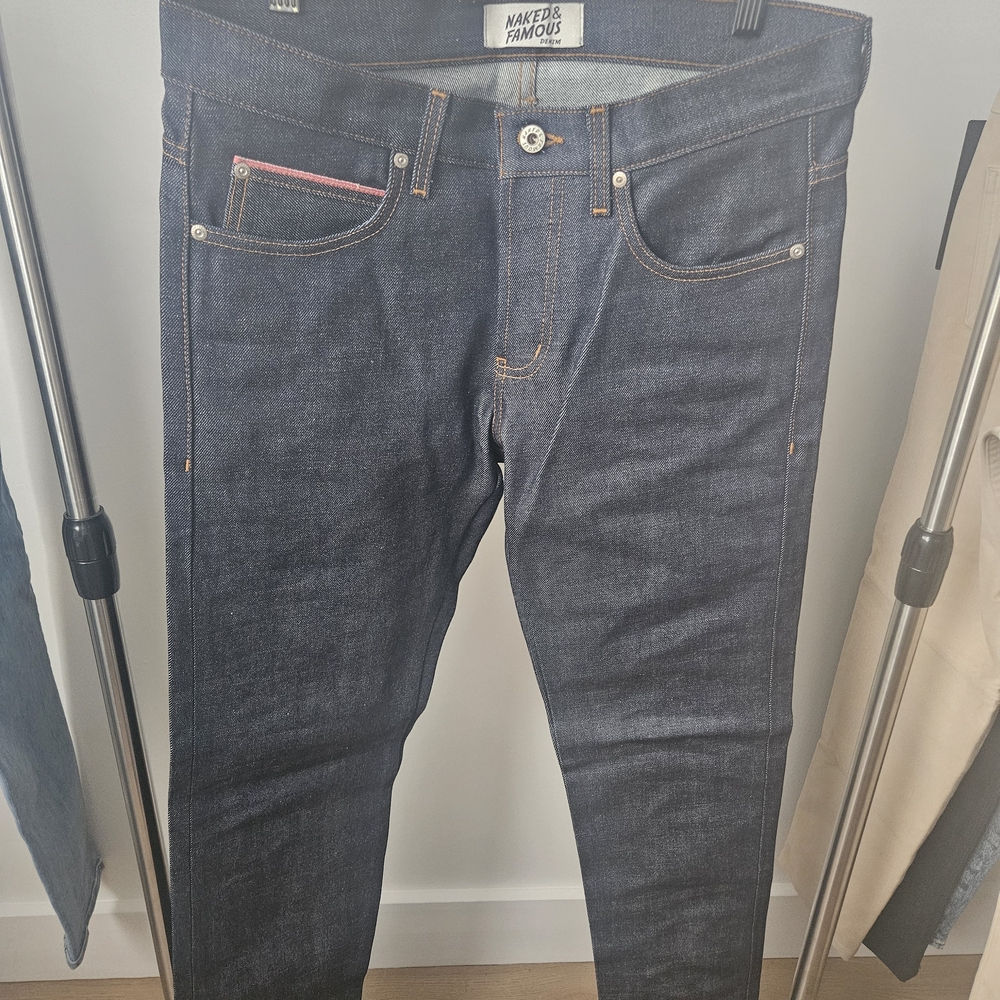 Naked & Famous Denim Dark Indigo Slim Jeans
